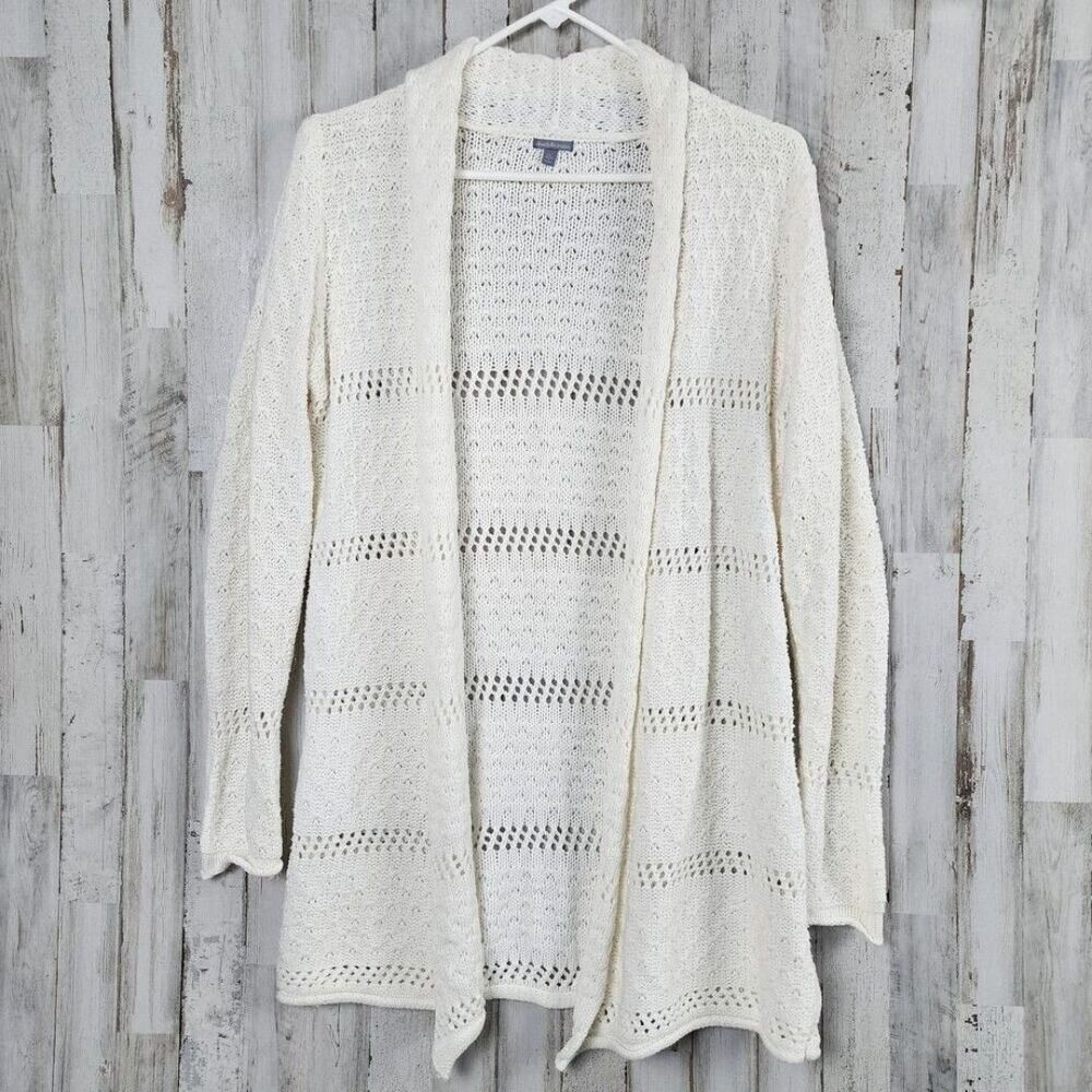 Charlotte Russe Cardigan White Sweater Size Large